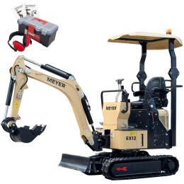 Minikoparka gąsienicowa Meyer EX12 1.2T Yanmar joystick skrętne ramię - Fenix Maszyny