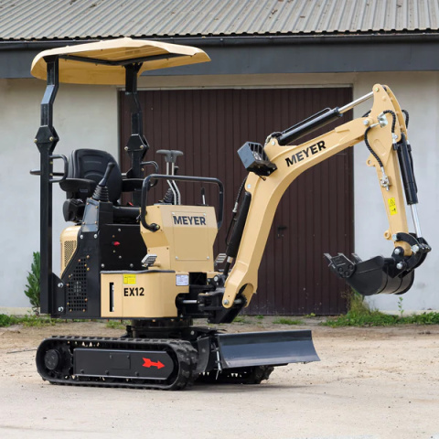 Minikoparka Meyer EX12 1.2T rozsuwane gąsienice, skrętne ramię, joysticki - Fenix Maszyny Minikoparka Meyer EX12 1.2T rozsuwane gąsienice, skrętne ramię, joysticki - Fenix Maszyny