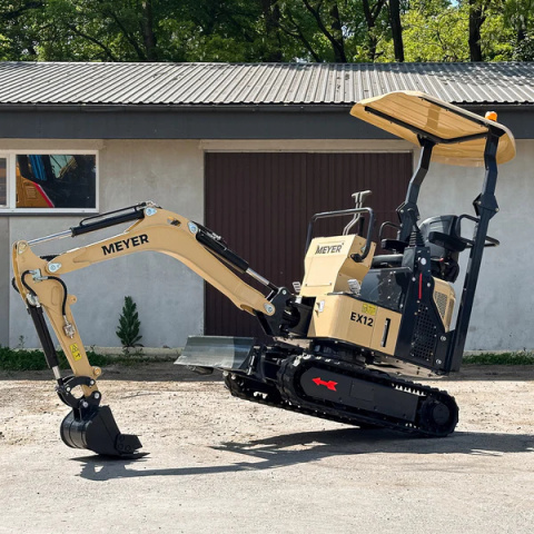 Minikoparka Meyer EX12 1.2T rozsuwane gąsienice, skrętne ramię, joysticki - Fenix Maszyny Minikoparka Meyer EX12 1.2T rozsuwane gąsienice, skrętne ramię, joysticki - Fenix Maszyny