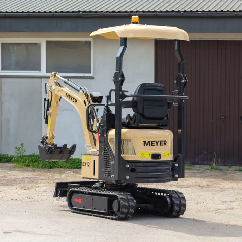 Minikoparka Meyer EX12 1.2T rozsuwane gąsienice, skrętne ramię, joysticki - Fenix Maszyny Minikoparka Meyer EX12 1.2T rozsuwane gąsienice, skrętne ramię, joysticki - Fenix Maszyny
