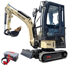 Minikoparka Meyer EX12 z kabiną 1.3T Yanmar joystick skrętne ramię - Fenix Maszyny