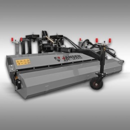 Zamiatarka ciągnikowa Jansen JK-200 z napędem hydraulicznym i koszem na zanieczyszczenia