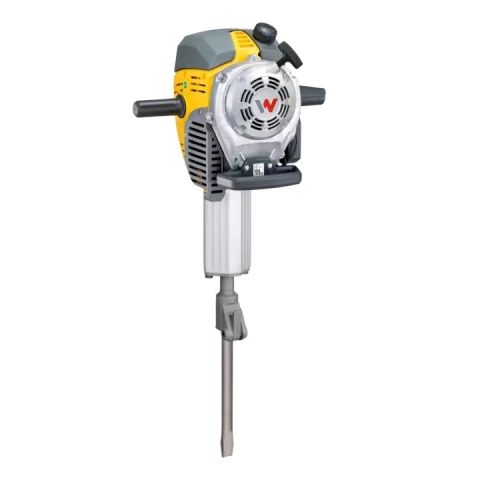 Młot spalinowy Wacker Neuson BH40 w akcji wyburzeniowej Młot spalinowy Wacker Neuson BH40 w akcji wyburzeniowej