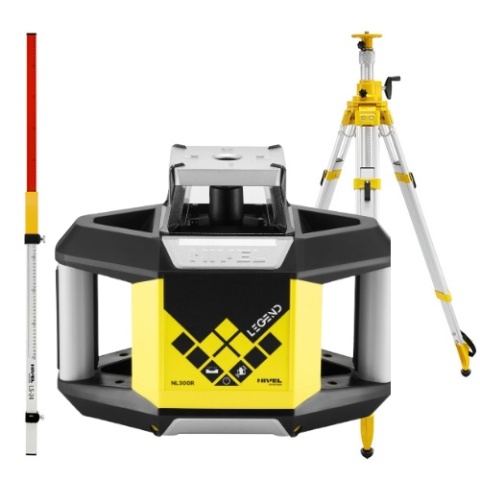 Profesjonalny zestaw niwelatora laserowego Nivel System NL300R Digital ze wzmocnionym statywem SJJ32 i łatą LS-24 Profesjonalny zestaw niwelatora laserowego Nivel System NL300R Digital ze wzmocnionym statywem SJJ32 i łatą LS-24