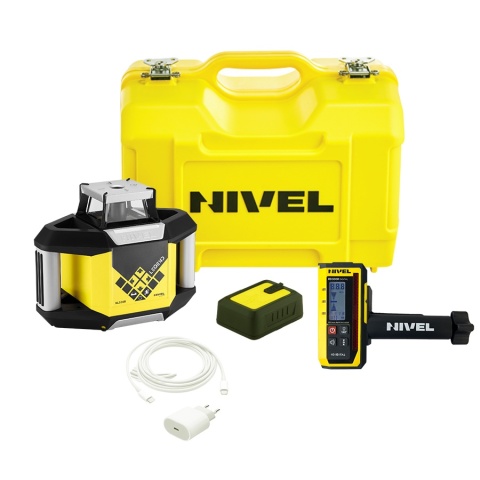 Niwelator laserowy obrotowy Nivel System NL320R Digital z funkcją cyfrowych spadków i czujnikiem Niwelator laserowy obrotowy Nivel System NL320R Digital z funkcją cyfrowych spadków i czujnikiem