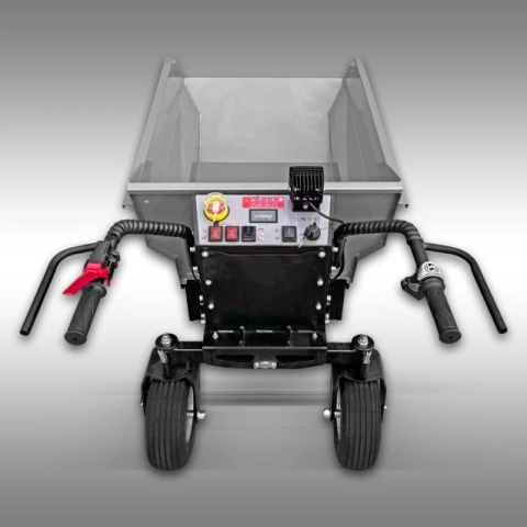 Panel sterowania i wydajne baterie 48V w tacce elektrycznej Jansen MSK-500.