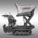 Profesjonalne wozidło gąsienicowe Jansen RD-300pro z hydraulicznym kiprem, gotowe do pracy na budowie.
