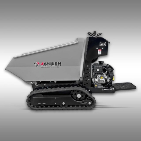 Wozidło gąsienicowe Jansen RD-600 hydrostatyczne z podestem dla operatora widok z boku