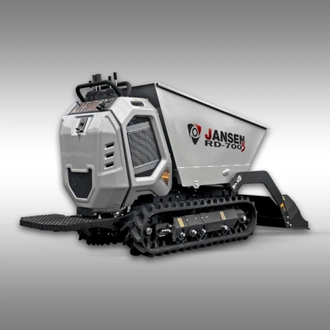 Składana platforma dla operatora i rozruch elektryczny w wozidle Jansen RD-700S