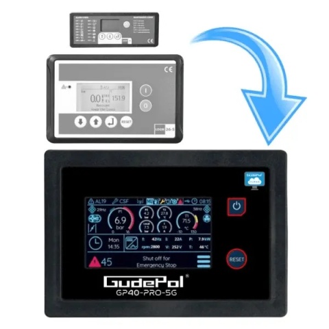 Kompresor Śrubowy GUDEPOL SMART-3G 7.5kW 900 l/min  Zbiornik 500L Ocynk + Osuszacz VT + Falownik 5G