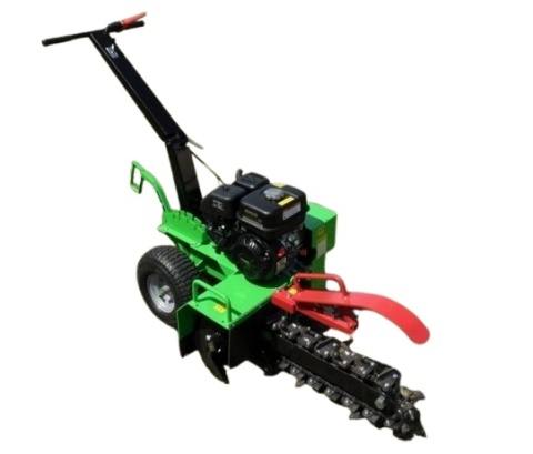 Ręczna Koparka Łańcuchowa do Kabli i Nawodnień Laski TR 50 | Głębokość 60cm | Silnik Honda 5,5KM