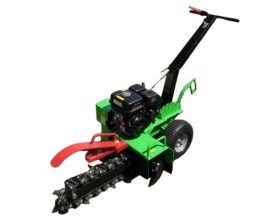 Ręczna Koparka Łańcuchowa do Kabli i Nawodnień Laski TR 50 | Głębokość 60cm | Silnik Honda 5,5KM